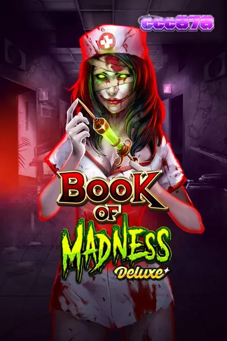 Interface do jogo Book of Madness Deluxe com tema de terror